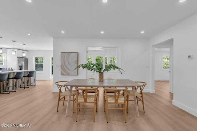 9 Westbrook Dr, Toms River, NJ 08757 - dining area with recessed lighting and light wood finished floors