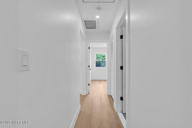 9 Westbrook Dr, Toms River, NJ 08757 - hallway featuring attic access and light wood finished floors