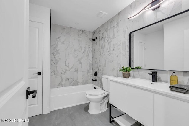9 Westbrook Dr, Toms River, NJ 08757 - bathroom featuring vanity and shower / washtub combination