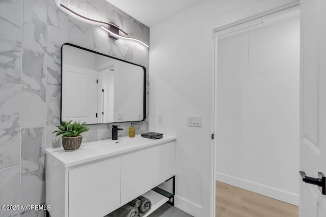 9 Westbrook Dr, Toms River, NJ 08757 - bathroom with vanity and wood finished floors