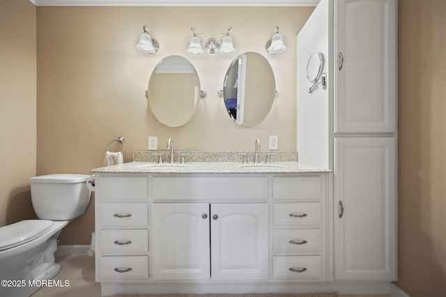 74 Kingsley Way, Freehold, NJ 07728 - full bathroom with double vanity and toilet