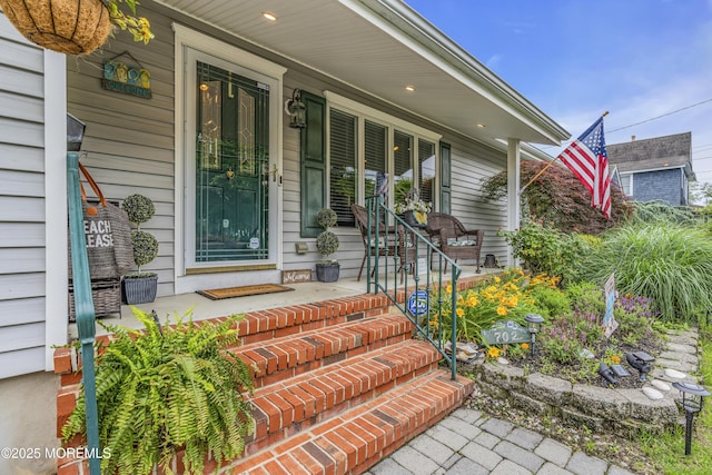 702 Saint Louis Ave, Point Pleasant Beach, NJ 08742 - entrance to property featuring covered porch