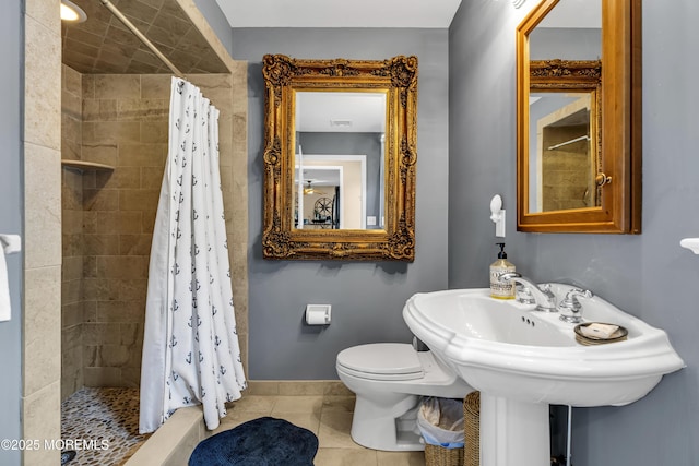 702 Saint Louis Ave, Point Pleasant Beach, NJ 08742 - full bath featuring tile patterned flooring and a tile shower
