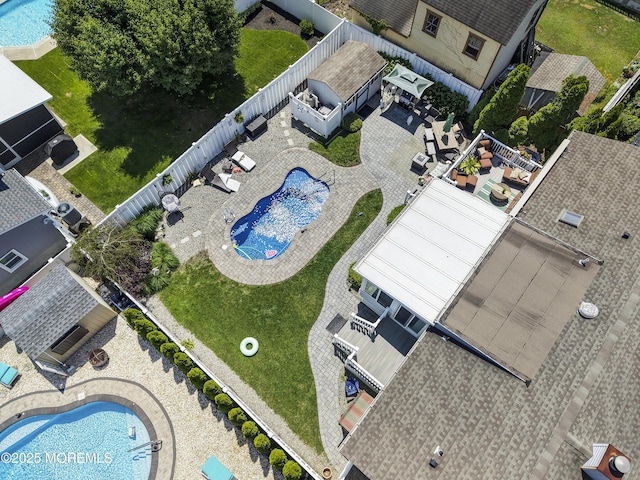 702 Saint Louis Ave, Point Pleasant Beach, NJ 08742 - aerial view of a pool
