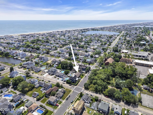 702 Saint Louis Ave, Point Pleasant Beach, NJ 08742 - aerial view of property and surrounding area with a large body of water and nearby suburban area