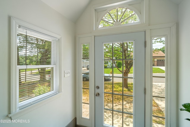 19 Cedar Ave, Manahawkin, NJ 08050 - doorway featuring vaulted ceiling and plenty of natural light