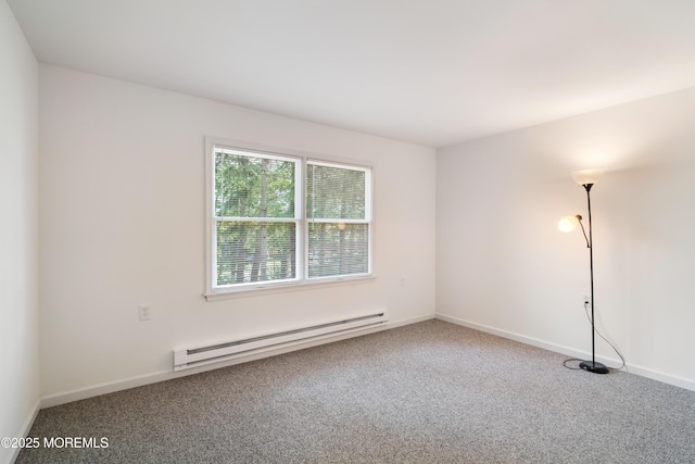 19 Cedar Ave, Manahawkin, NJ 08050 - spare room featuring a baseboard radiator and carpet floors