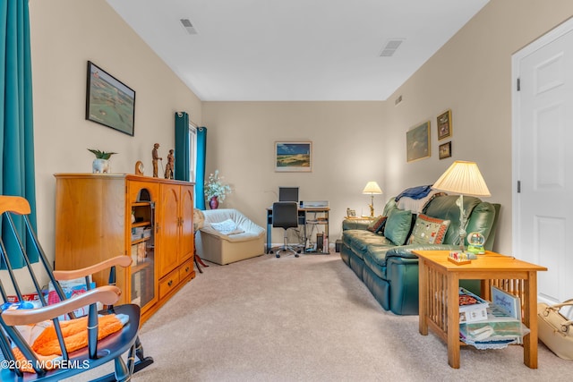 11 High Hill Ct, Manchester, NJ 08759 - carpeted living area with an office area