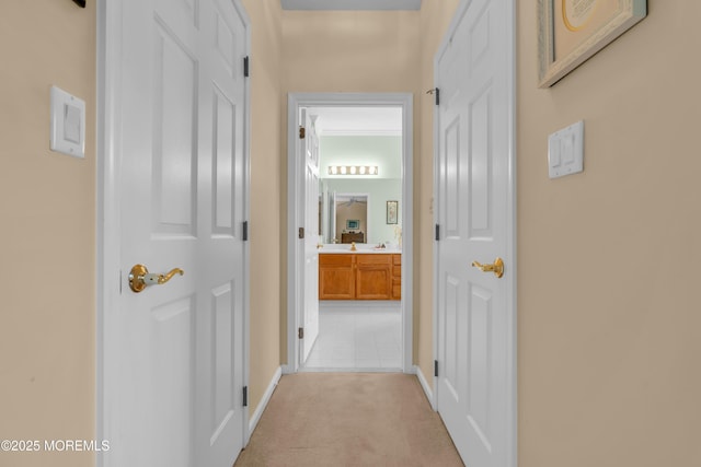 11 High Hill Ct, Manchester, NJ 08759 - hallway with light carpet and baseboards