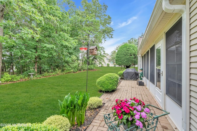 11 High Hill Ct, Manchester, NJ 08759 - view of green lawn featuring a patio area