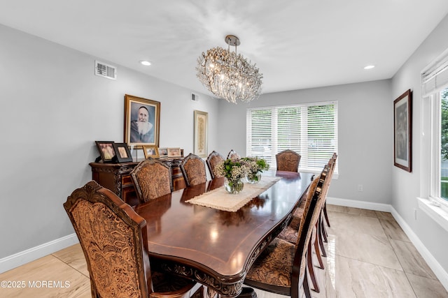 1159 County Line Rd E, Lakewood, NJ 08701 - dining room with a chandelier and recessed lighting