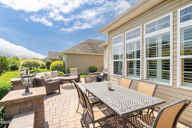 19 E Francesa Ct, Farmingdale, NJ 07727 - view of patio / terrace featuring outdoor lounge area and outdoor dining area