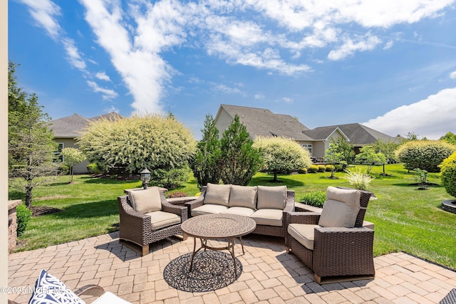 19 E Francesa Ct, Farmingdale, NJ 07727 - view of patio / terrace featuring an outdoor living space