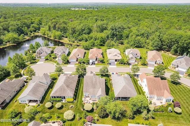 19 E Francesa Ct, Farmingdale, NJ 07727 - aerial perspective of suburban area with a heavily wooded area and a large body of water