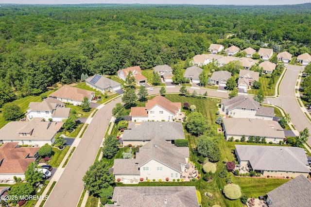 19 E Francesa Ct, Farmingdale, NJ 07727 - aerial perspective of suburban area featuring a heavily wooded area
