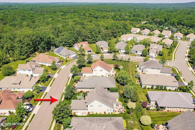 19 E Francesa Ct, Farmingdale, NJ 07727 - aerial perspective of suburban area featuring a heavily wooded area