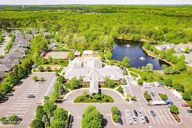 19 E Francesa Ct, Farmingdale, NJ 07727 - aerial view of a forest and a large body of water