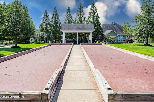 19 E Francesa Ct, Farmingdale, NJ 07727 - view of community with a bocce ball area and a yard