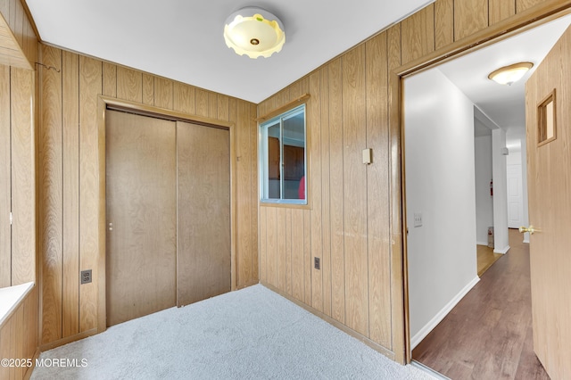 24 Ironside Dr Unit B, Whiting, NJ 08759 - hallway with wood walls and baseboards