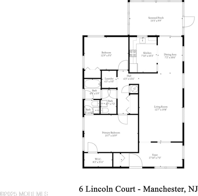 6 Lincoln Ct, Whiting, NJ 08759 - view of property floor plan