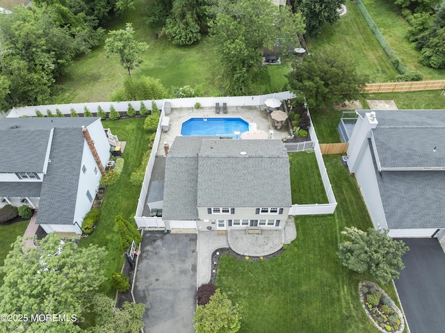 6 Convent Ct, Hazlet, NJ 07730 - aerial view of a pool area