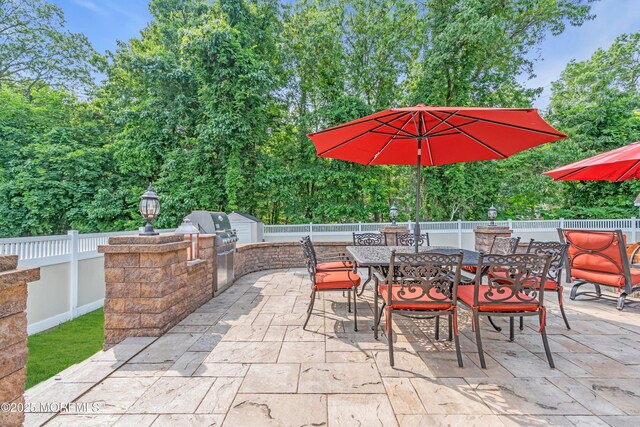 18 Pinewood Dr, Brick, NJ 08724 - view of patio / terrace with outdoor dining space and exterior kitchen