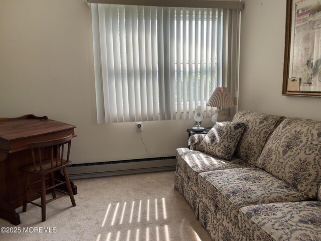 5 Lamb Rd, Brick, NJ 08724 - carpeted living area featuring baseboard heating