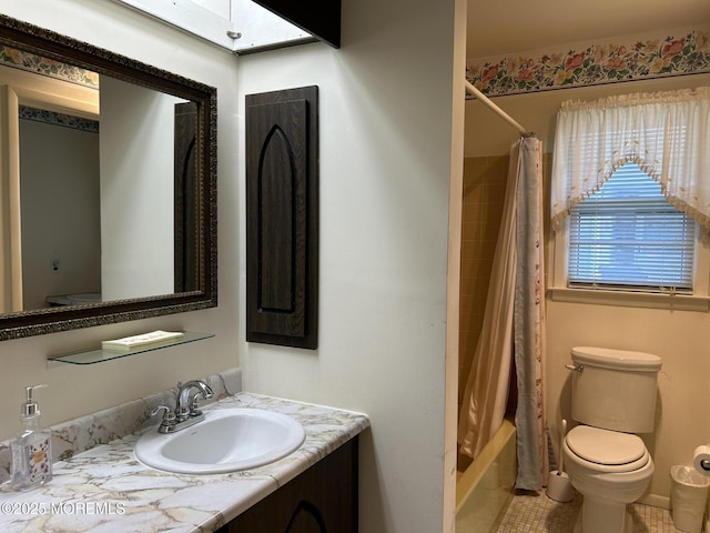 5 Lamb Rd, Brick, NJ 08724 - full bathroom with vanity, shower / bath combo, and tile patterned flooring