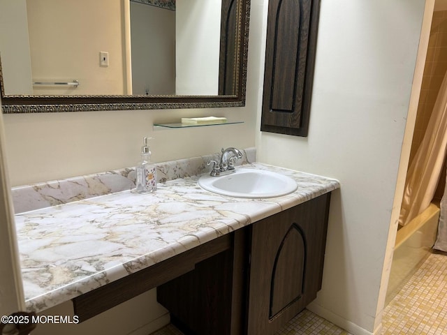 5 Lamb Rd, Brick, NJ 08724 - bathroom with vanity and shower / bath combo with shower curtain