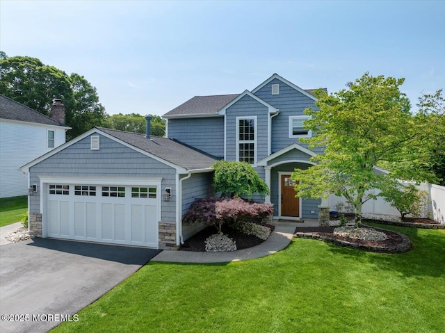 46 Sweet Gum Rd, Howell, NJ 07731 - view of front facade with an attached garage, driveway, and a front lawn