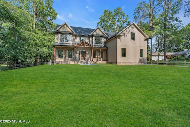 379 Buckalew Rd, Freehold, NJ 07728 - rear view of property featuring a standing seam roof and a metal roof