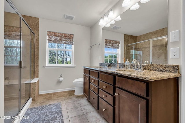 44 Begonia Ln, Monroe, NJ 08831 - full bath with vanity, a shower stall, and tile patterned floors