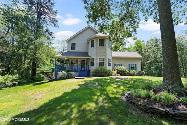 301 Cranberry Rd, Farmingdale, NJ 07727 - victorian-style house with a porch and a front yard