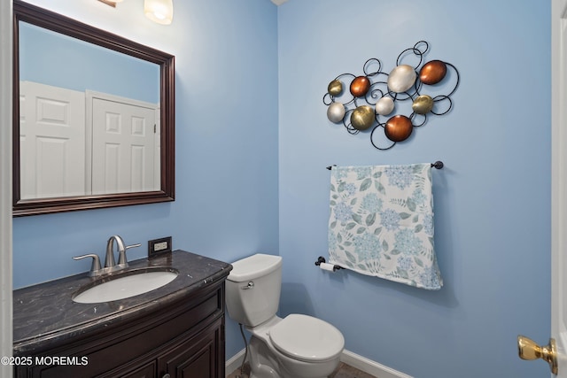 301 Cranberry Rd, Farmingdale, NJ 07727 - half bathroom featuring vanity and toilet