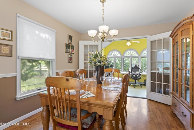 387 Barnegat Ln, Brick, NJ 08723 - dining area with a chandelier and wood finished floors