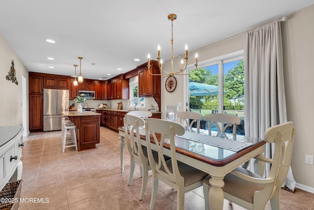 3058 Governors Xing, Wall, NJ 07719 - dining room featuring recessed lighting and a chandelier