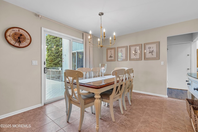 3058 Governors Xing, Wall, NJ 07719 - dining room featuring a chandelier and baseboards