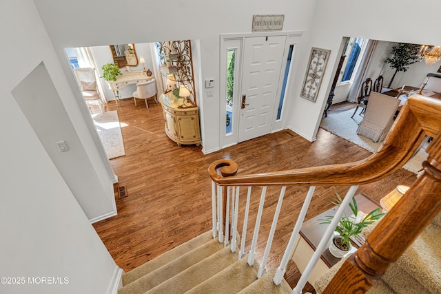 3058 Governors Xing, Wall, NJ 07719 - entrance foyer with wood finished floors and stairs