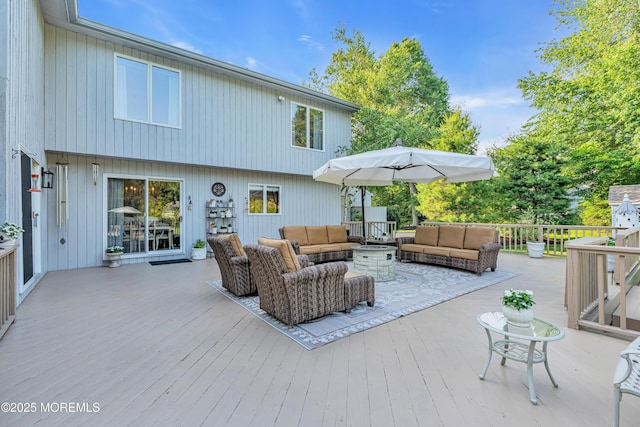 3058 Governors Xing, Wall, NJ 07719 - view of patio / terrace with an outdoor hangout area and a wooden deck