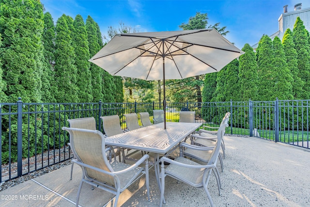 3058 Governors Xing, Wall, NJ 07719 - view of patio with outdoor dining space and a view of trees
