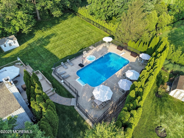 3058 Governors Xing, Wall, NJ 07719 - bird's eye view of a pool area