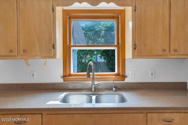 1131 Canal Dr, Point Pleasant, NJ 08742 - kitchen with a sink and light stone countertops