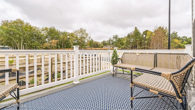 10 Victoria Gardens Sq, Neptune Township, NJ 07753 - balcony with view of wooded area