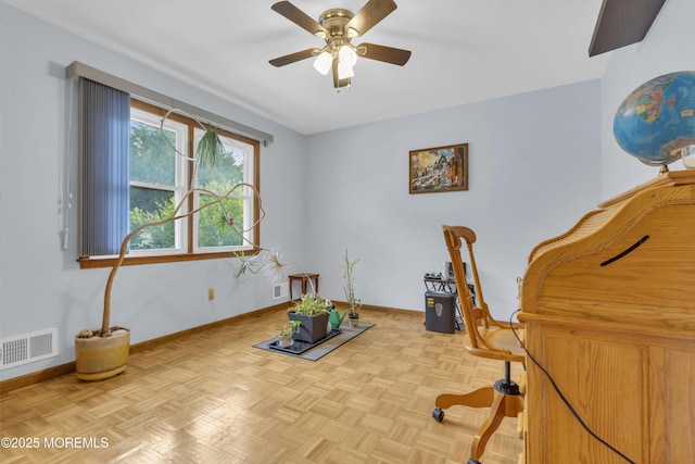 26 Shasta Ln, Toms River, NJ 08753 - exercise room with ceiling fan and baseboards