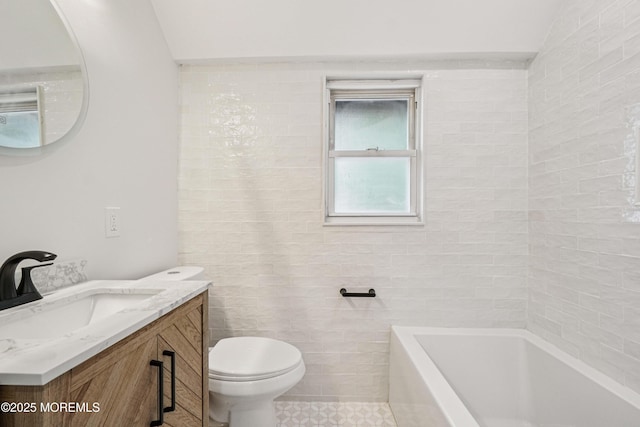 24 Tuers Pl, Upper Montclair, NJ 07043 - full bathroom with a bath, vanity, tile patterned floors, and a shower