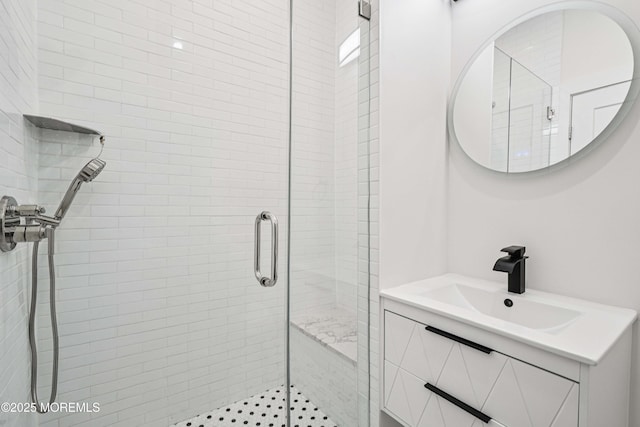 24 Tuers Pl, Upper Montclair, NJ 07043 - bathroom with a shower stall and vanity