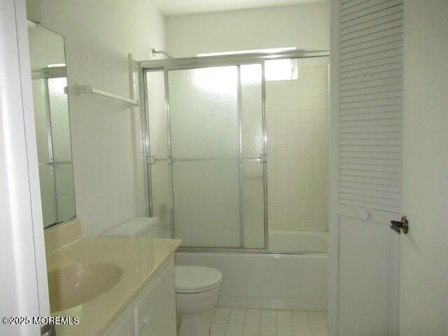 10 Dunstable Rd, Vincentown, NJ 08088 - full bath with vanity, bath / shower combo with glass door, and tile patterned floors