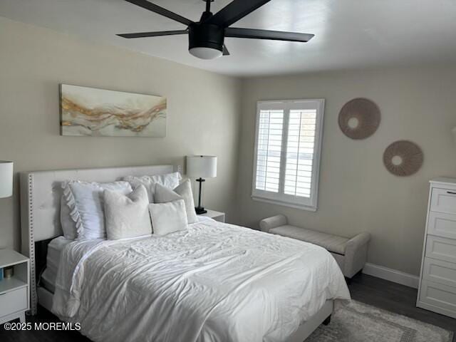 11 Bristlecone Dr, Howell, NJ 07731 - bedroom with wood finished floors and ceiling fan