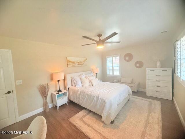 11 Bristlecone Dr, Howell, NJ 07731 - bedroom featuring wood finished floors and a ceiling fan