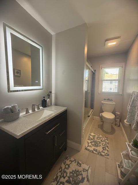11 Bristlecone Dr, Howell, NJ 07731 - full bath with vanity and combined bath / shower with glass door
